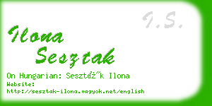 ilona sesztak business card